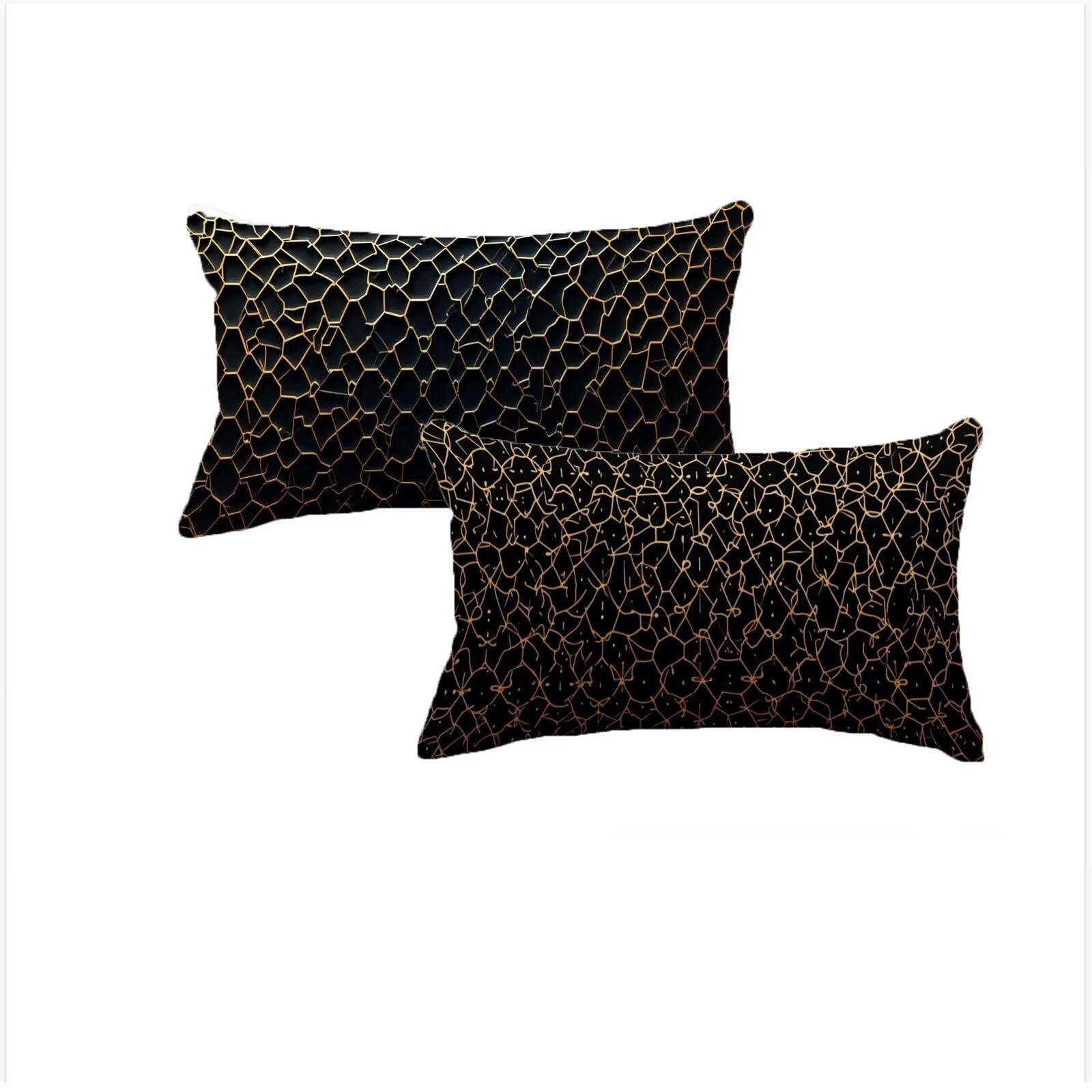 Housse coussin 50x80cm imperméable fini les taches sur le canapé lot de 2