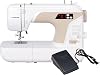 Jaguar Computer Sewing Machine with Foot Controller Operation, Automatic Threader, 24 Sewing Patterns, White KJM-3102W