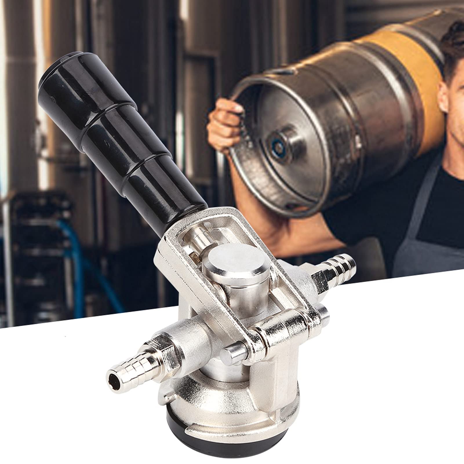 Denash Capeur de Robinet de à Bière avec Soupape de Réduction de Pression pour les et Restaurants 304 ACIER INOXDUBLE 1 Coupleur