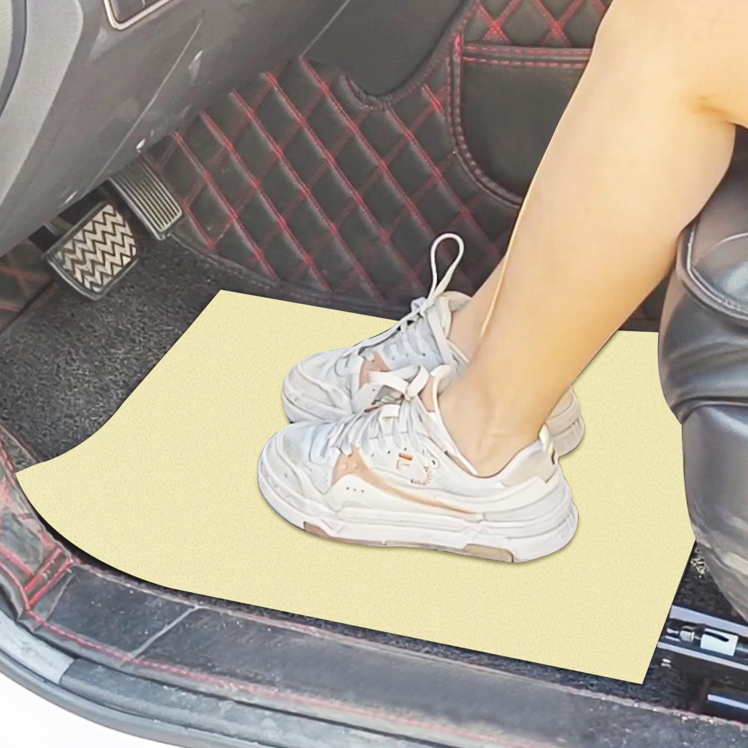RUENXG 20-Pack Disposable Car Floor Mats 19 6 15 7 Inch Leak-Proof Heavy Duty Non-Woven Fabric for Car — view 3