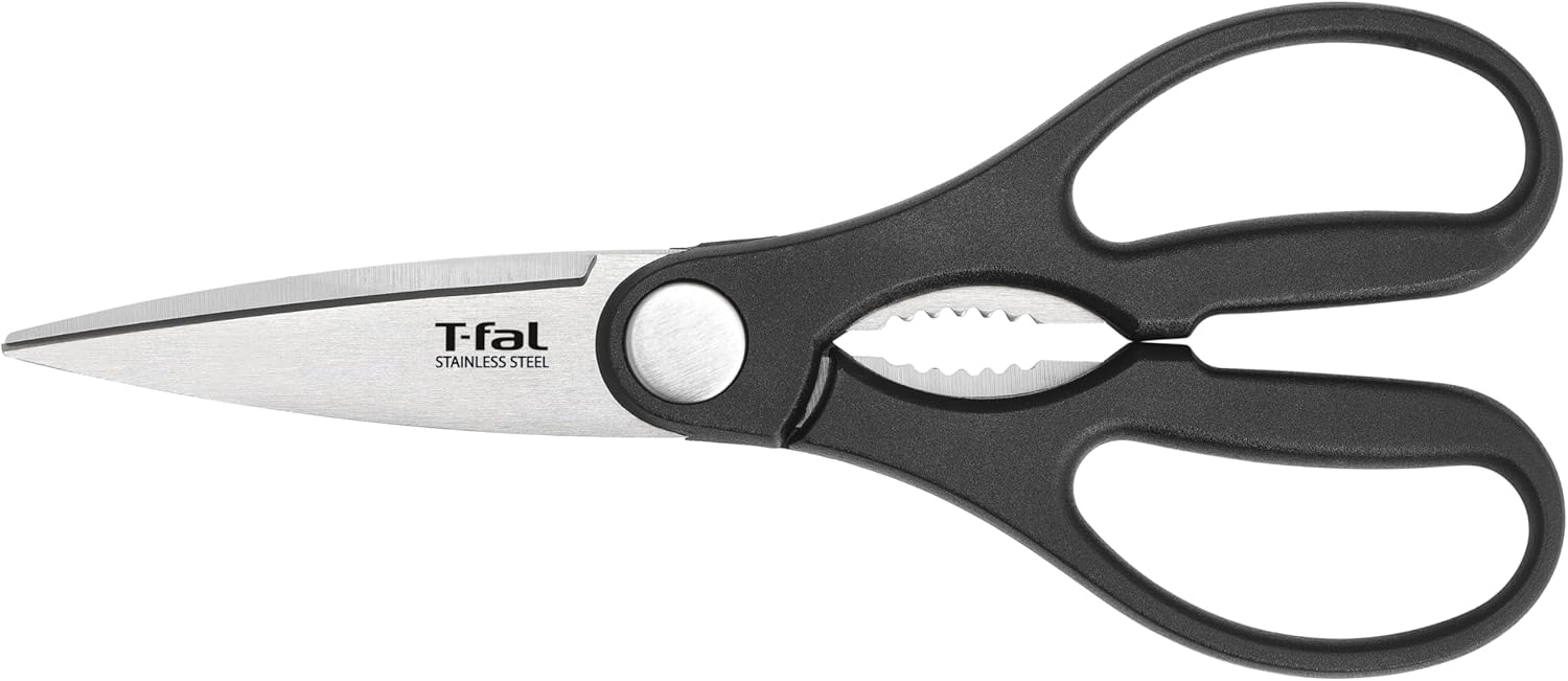 T-fal 6-Inch German Stainless Steel Kitchen Scissors – Ultra Sharp & Durable T-fal 6-Inch German Stainless Steel Kitchen Scissors – Ultra Sharp & Durable