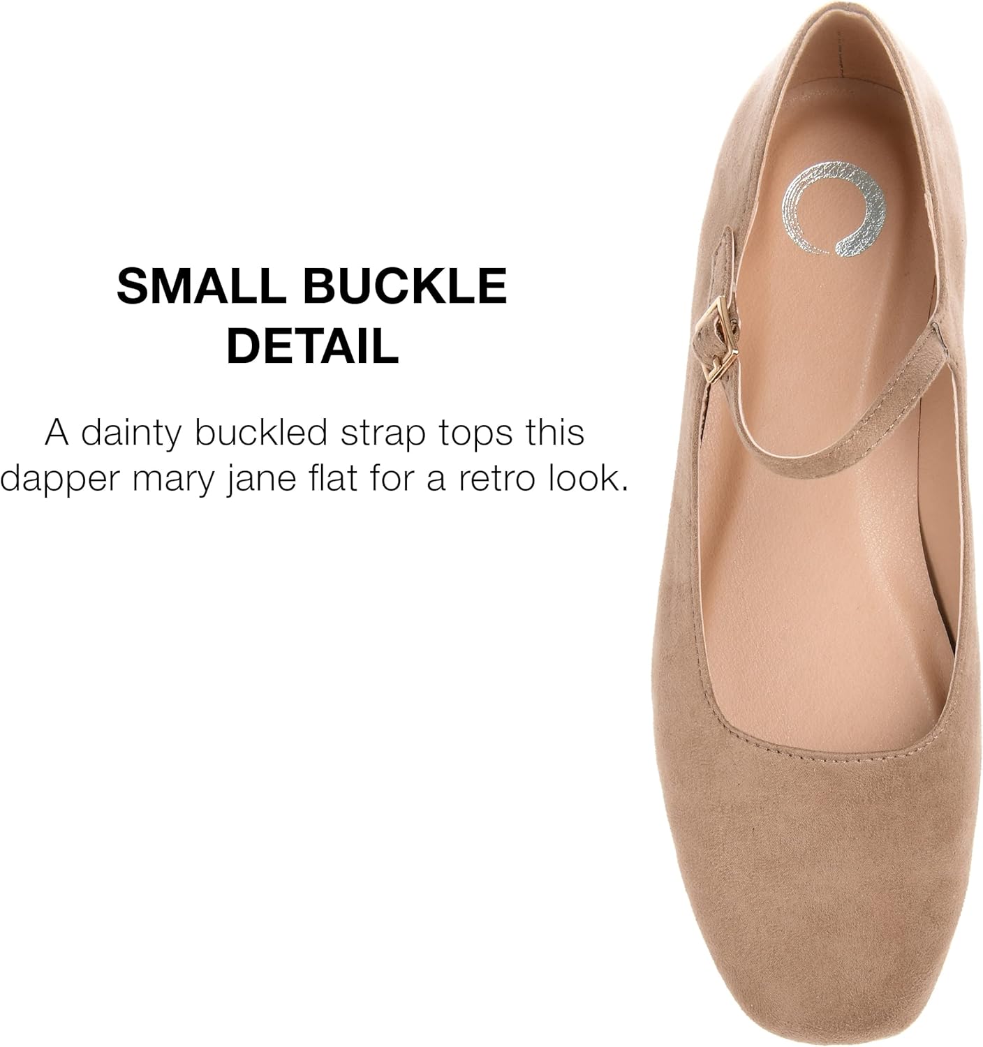 Journee Women's Carrie Medium and Wide Width Buckle Strap Dress Flats