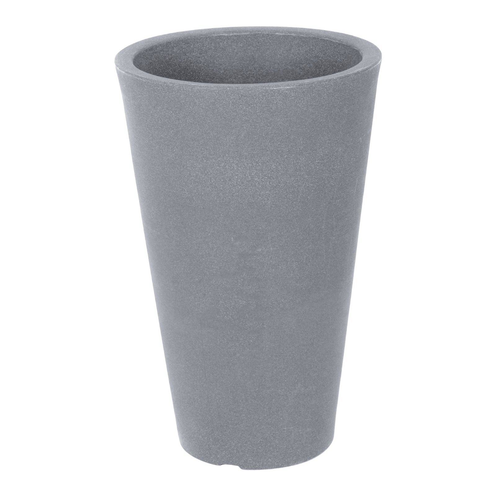 URBNLIVING 2 x Light Grey Large Round Flowerpot