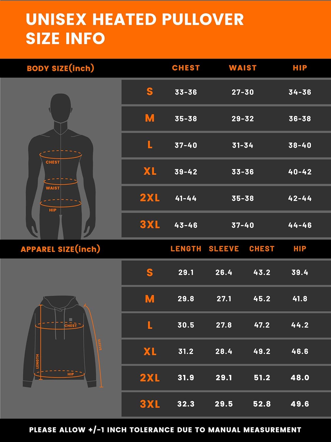 CAFORU Heated Pullover Hoodie with 5-Zone Heating&7.4V Battery Pack, Fast Warm-Up Unisex Sweatshirt for Outdoor Work - Image 5