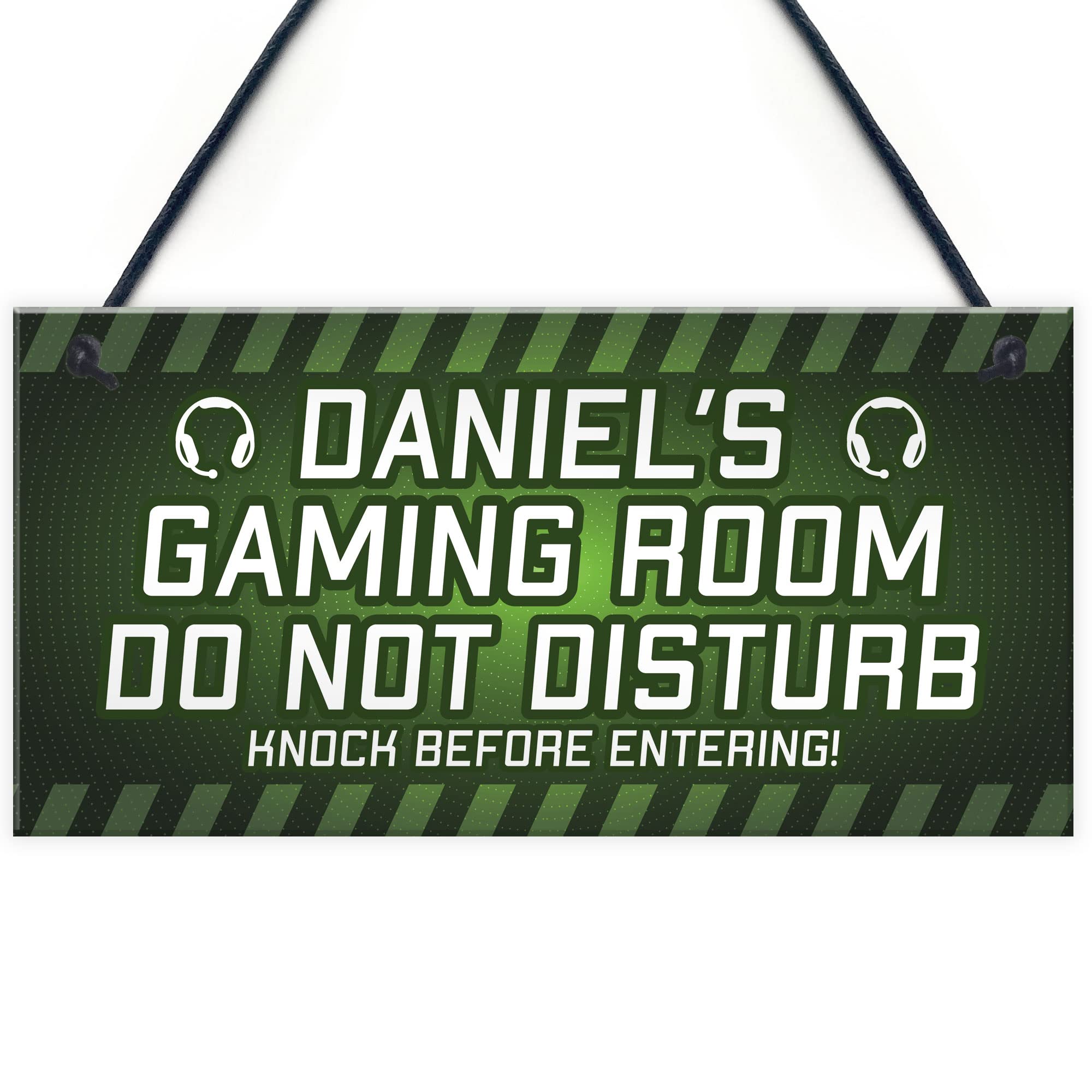 Red Ocean Personalised Gaming Do Not Disturb Gamer Gift For Son Brother Christmas Birthday Bedroom Sign