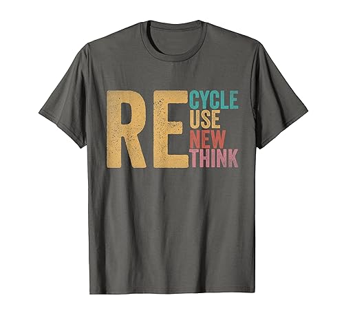 Recycle Reuse Renew Rethink Earth Day Vintage