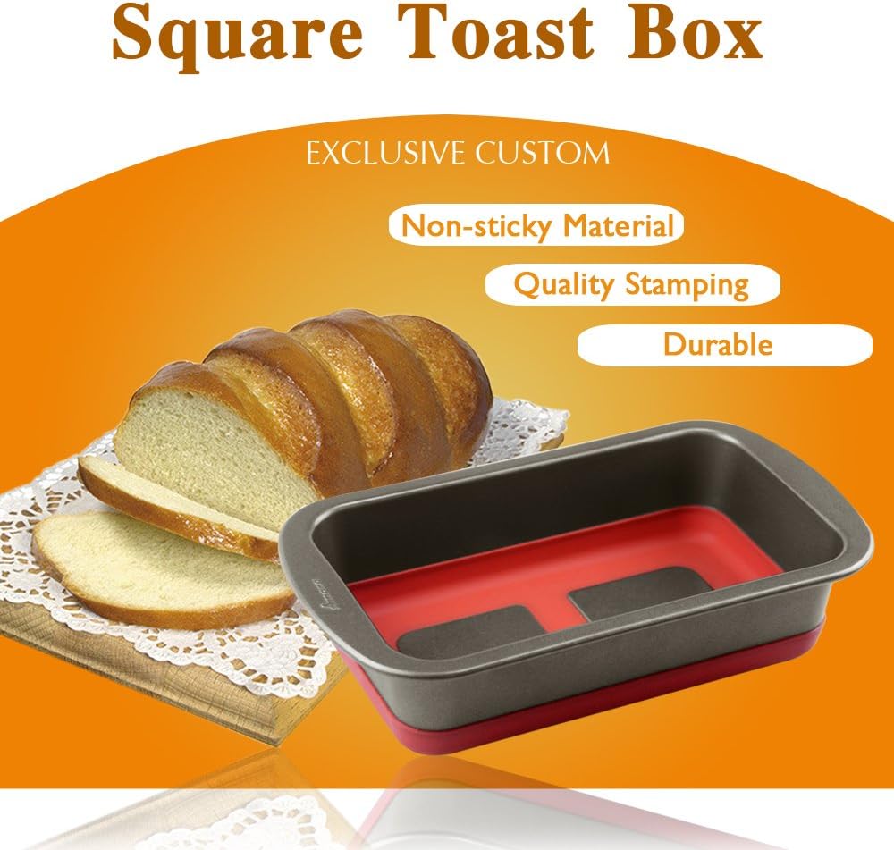 Amana® Muffin Top Pan Nonstick 6 Cup with Durability Flexibility Heat Resistant Muffin Tin Loaf Cake Pan