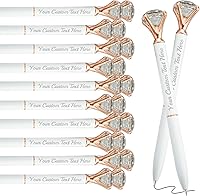 Vista 14 de Bolígrafos de diamantes con cristal personalizado dorado personalizado con nombre grabado a granel bolígrafos de metal personalizados bolígrafos