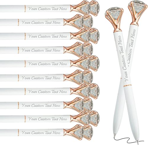 Miniatura 14 de Bolígrafos de diamantes con cristal personalizado dorado personalizado con nombre grabado a granel bolígrafos de metal personalizados bolígrafos