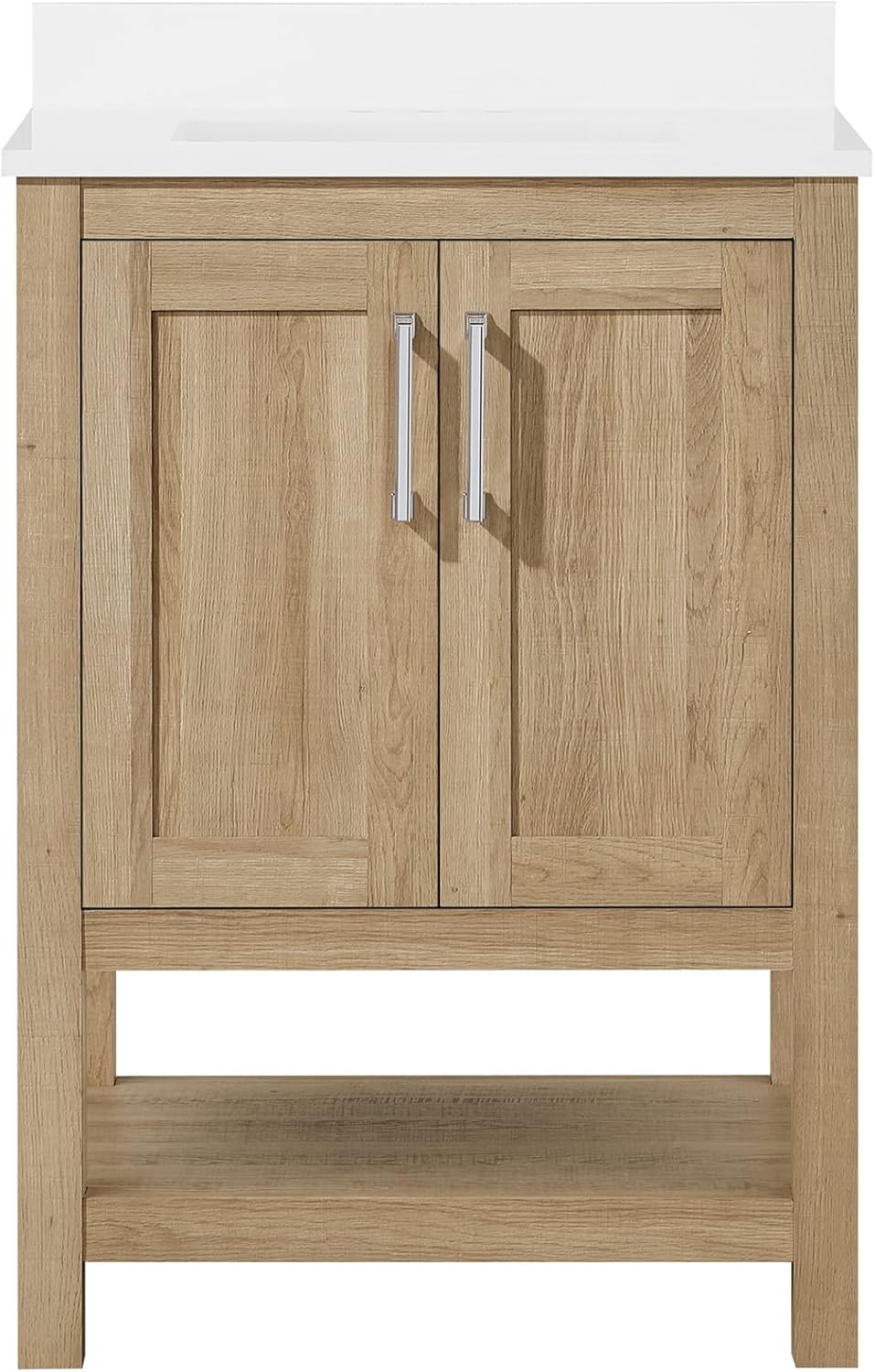 OVE Decors Vegas 24 in. Single Sink Vanity in White Oak