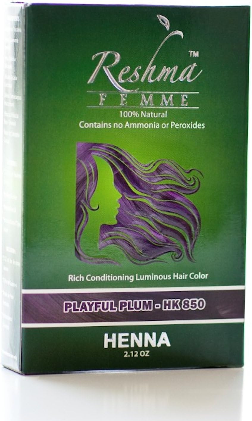 Reshma Femme Rich Conditioning Luminous Hair Color, Playful Plum, 2.12 Ounce
