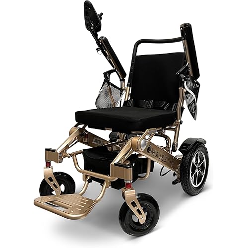 Electric Wheelchairs for Adults, 350 lbs Capacity, Up to 13 Miles Range, Lightweight Wheelchair for Seniors,Remote Controlled Wheel Chair, All Terrain, Airline and Cruise Approved, IQ-7000 by Majestic