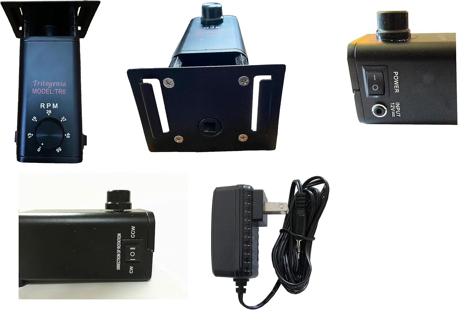 Variable Speed Rotisserie Motor 0-55 RPM Suitable for Coffee Roasting (Without Battery Cable)