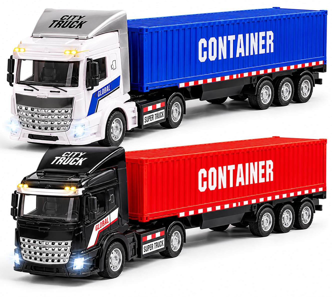 Container Truck Toy for Kids with Detachable Cargo Trailer, Light & Sound Transport Truck,Heavy Duty Trailer Truck Toy for Boys & Girls(Multicolor,Pack of 1)-image-48
