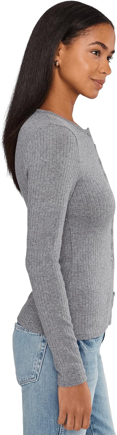 Madewell Womens Texture Mock Neck Cardigan - Image 3