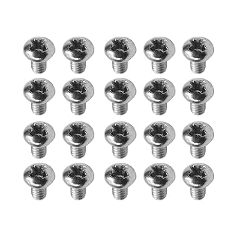 60pcs M2-0.4x3mm Small Machine Screws 304 Stainless Steel Phillips Pan Head Screw Electronic Repair Screw Cross Head Micro Screws Tiny Screws Little Screw Mini Screw Fasteners Bolts