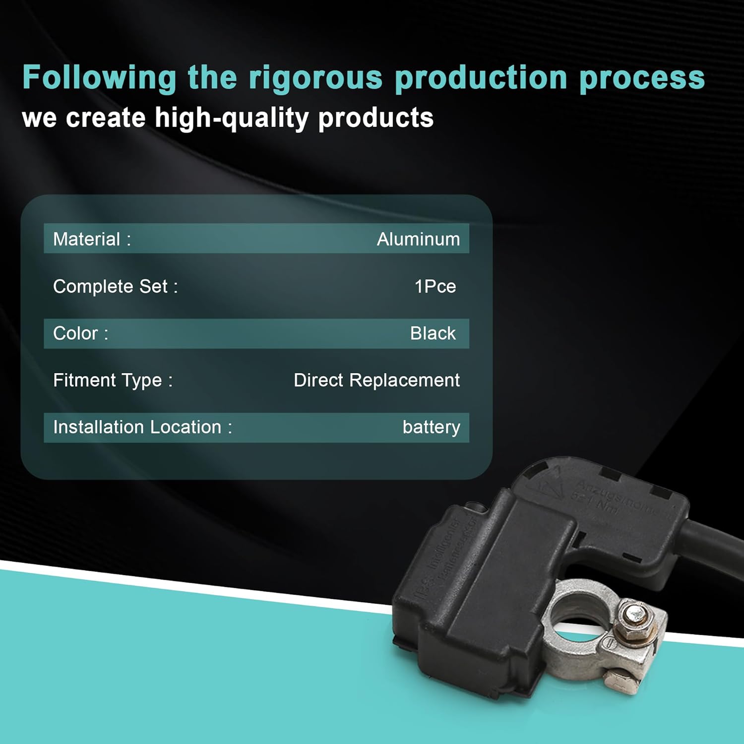 61129215952 Battery Ground Cable Negative Compatible with BMW 1 3 Series E90 E92 X1 X6 2006-2013 IBS