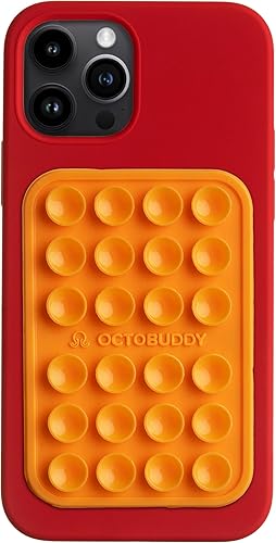 Miniatura 92 de OCTOBUDDY Classic MAX - Funda adhesiva de silicona con succión para teléfono - Manos libres, soporte de agarre fuerte para selfies y videos