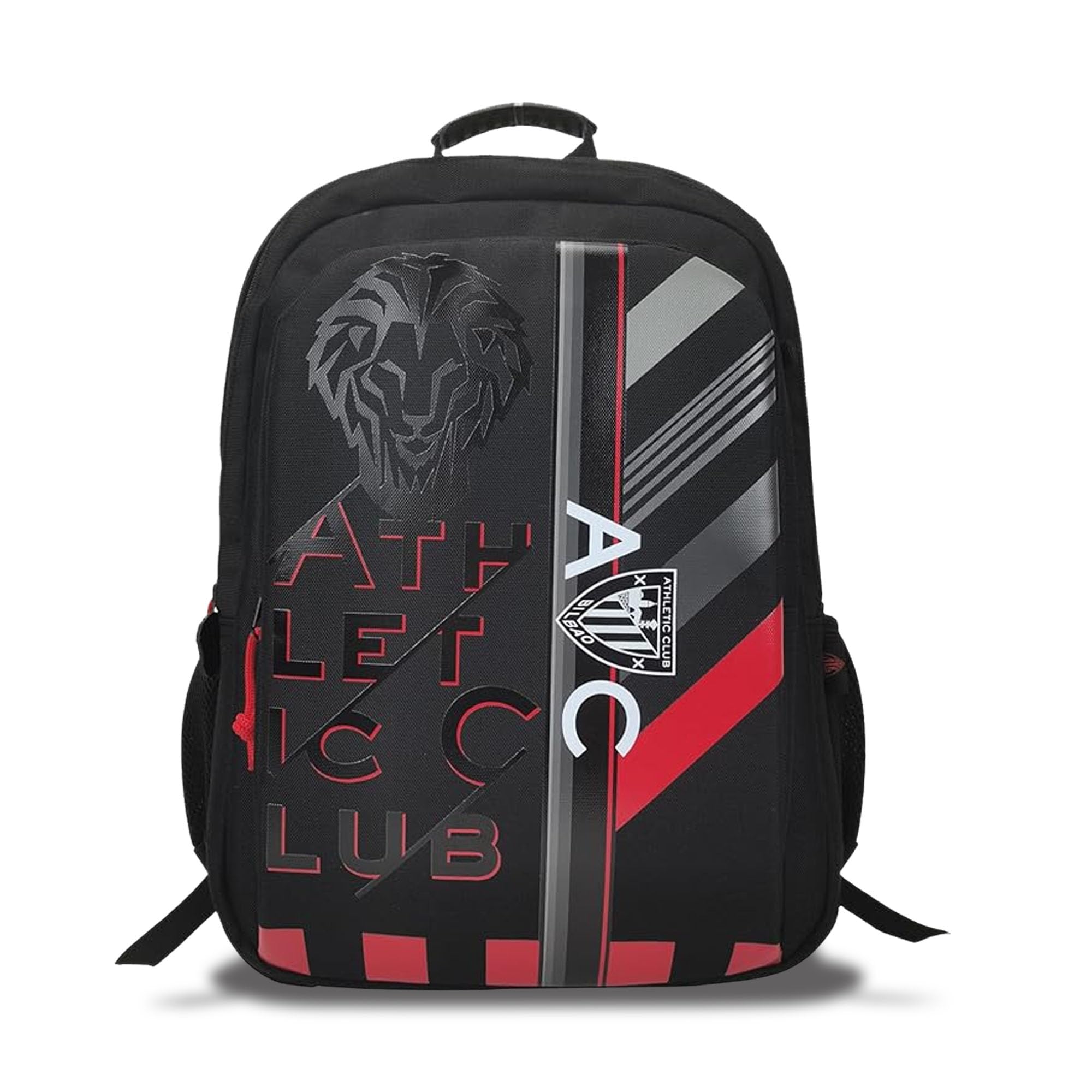 CYPBRANDS Athletic Club, Mochila, Adaptable a carro, Material Escolar, Fútbol, Color Negro, Producto Oficial
