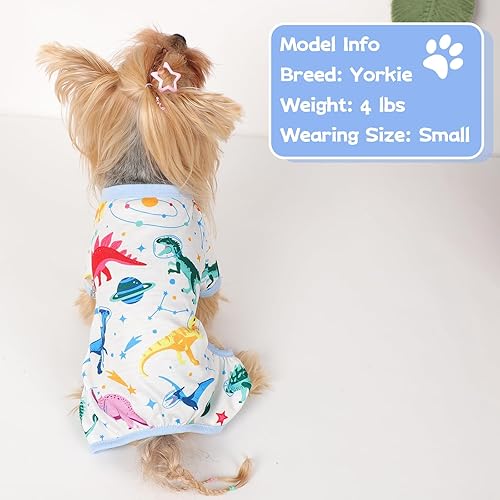 Miniatura 44 de Yikeyo Dog Pajamas for Small Dogs, Soft Thin Pjs Jammies Cat Doggie, Summer Pet Cute Puppy Clothes Outfits Dogs Boy Girl(Donut, L)