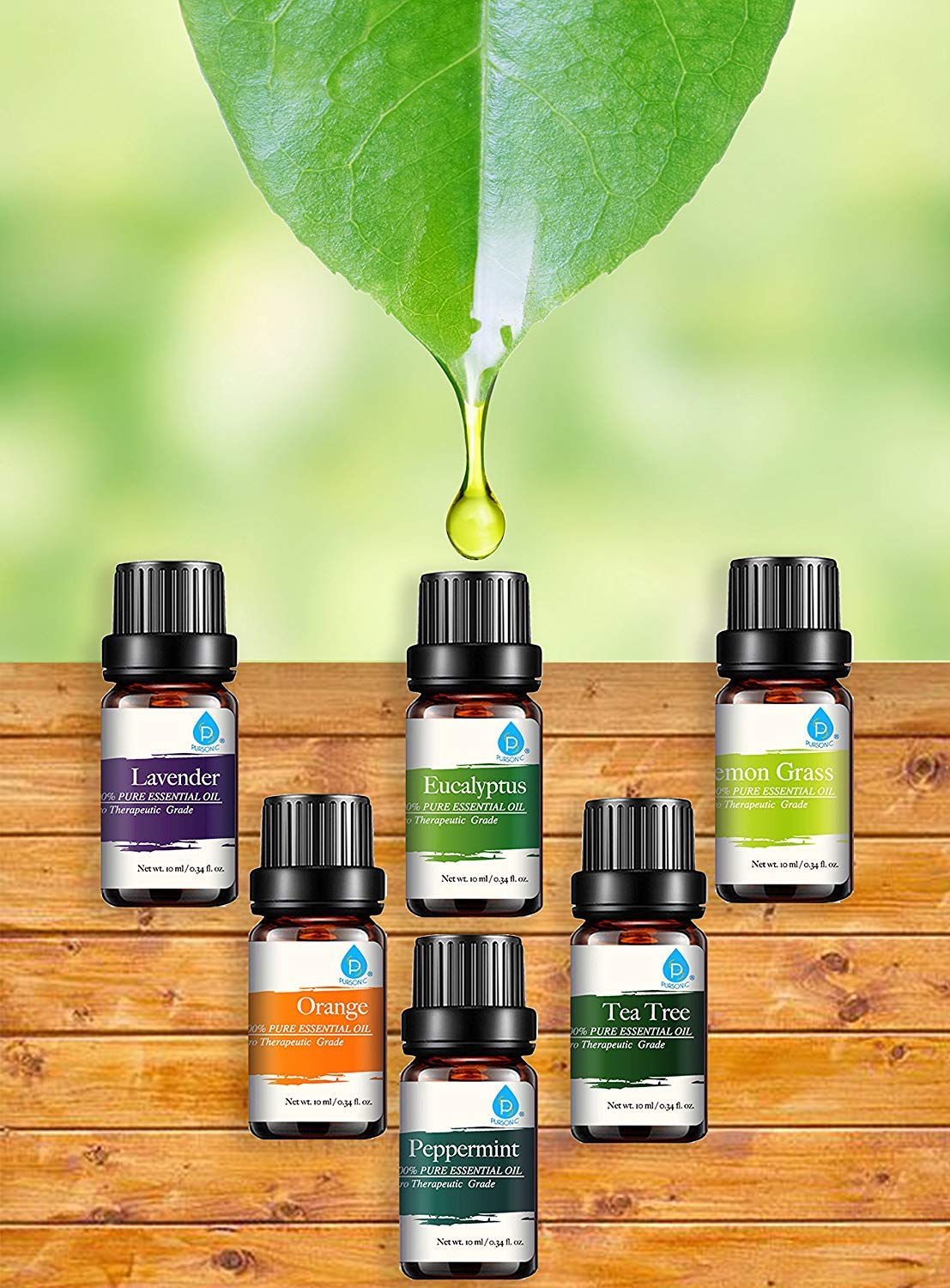 Amazon.com: Pursonic Essential Oils Set - Top 6 Aromatherapy