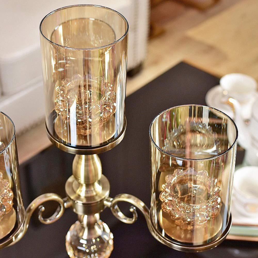 Amazon.co.jp: クリスタルガラスキャンドルホルダーキャンドルホルダー