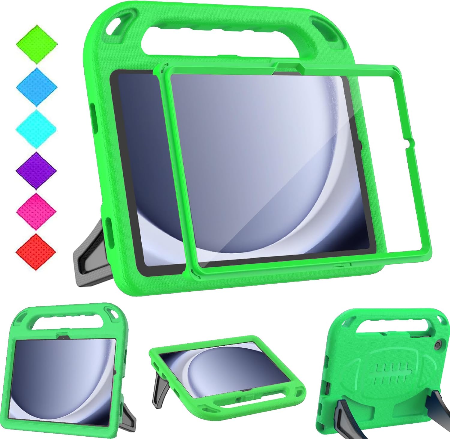 BMOUO Kids Case for Samsung Galaxy Tab A9 Plus 11 inch 2023 (SM-X210/X216/X218) – with Built-in Screen Protector, Shockproof Covertible Handle Stand Samsung Galaxy Tab A9 Plus Case for Kids, Green BMOUO Kids Case for Samsung Galaxy Tab A9 Plus 11 inch 2023 (SM-X210/X216/X218) – with Built-in Screen Protector, Shockproof Covertible Handle Stand Samsung Galaxy Tab A9 Plus Case for Kids, Green