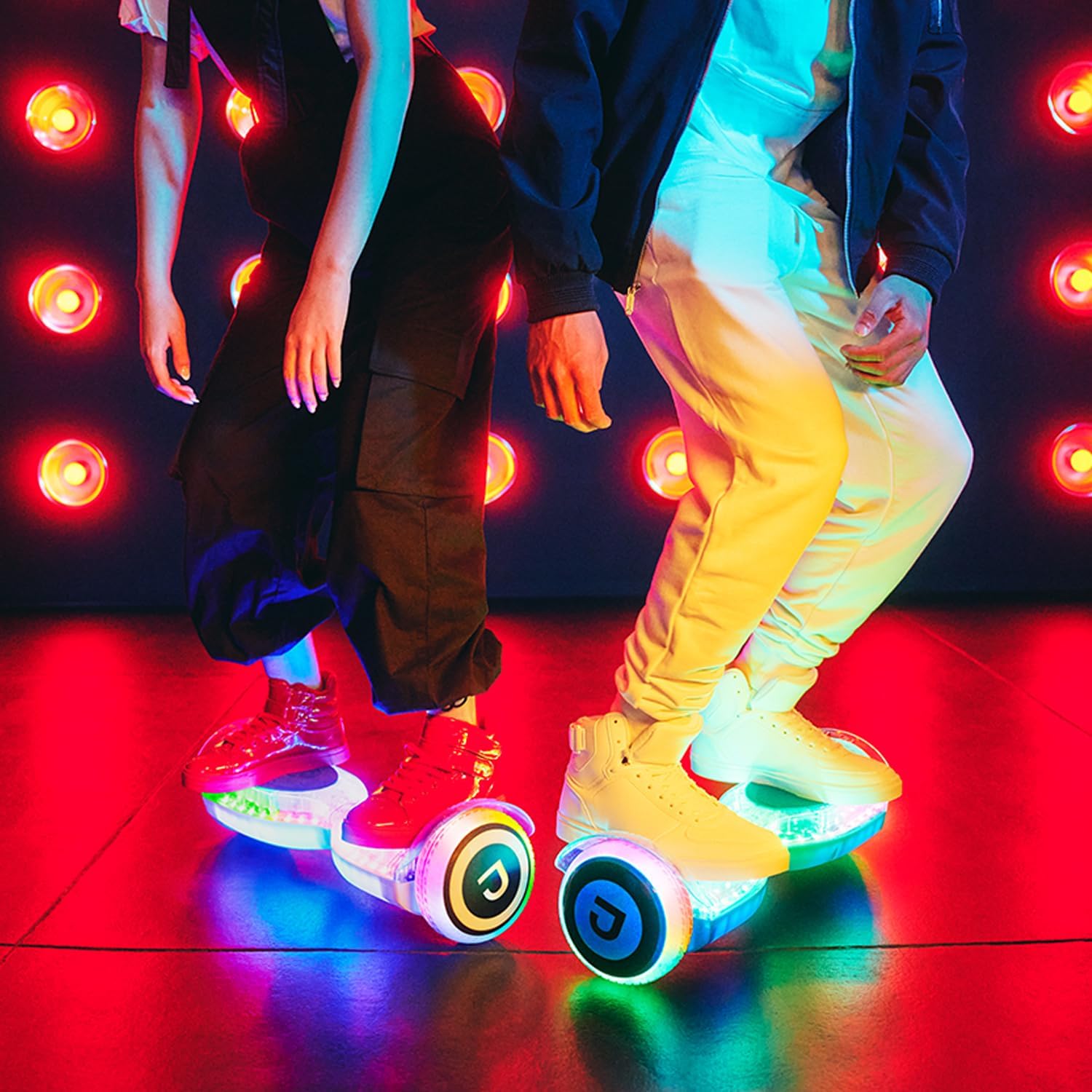Jetson Pixel Hoverboard, Light-Up Hoverboard with Internal LED Lights, Built-in Bluetooth Speaker, Up to 9 Mph, Ages 12+