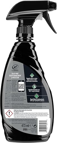 Vista 6 de Turtle Wax Hybrid Solutions Ceramic Acrylic Black Car Wax Spray, Restores Apperance of Black Car Paint, Ceramic Coating Protection, Extreme Water