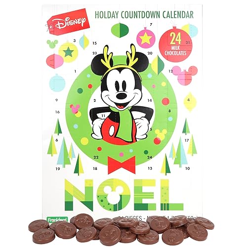 Calendario de adviento de chocolate con 24 chocolatinas para hacer la cuenta atrás en Navidad