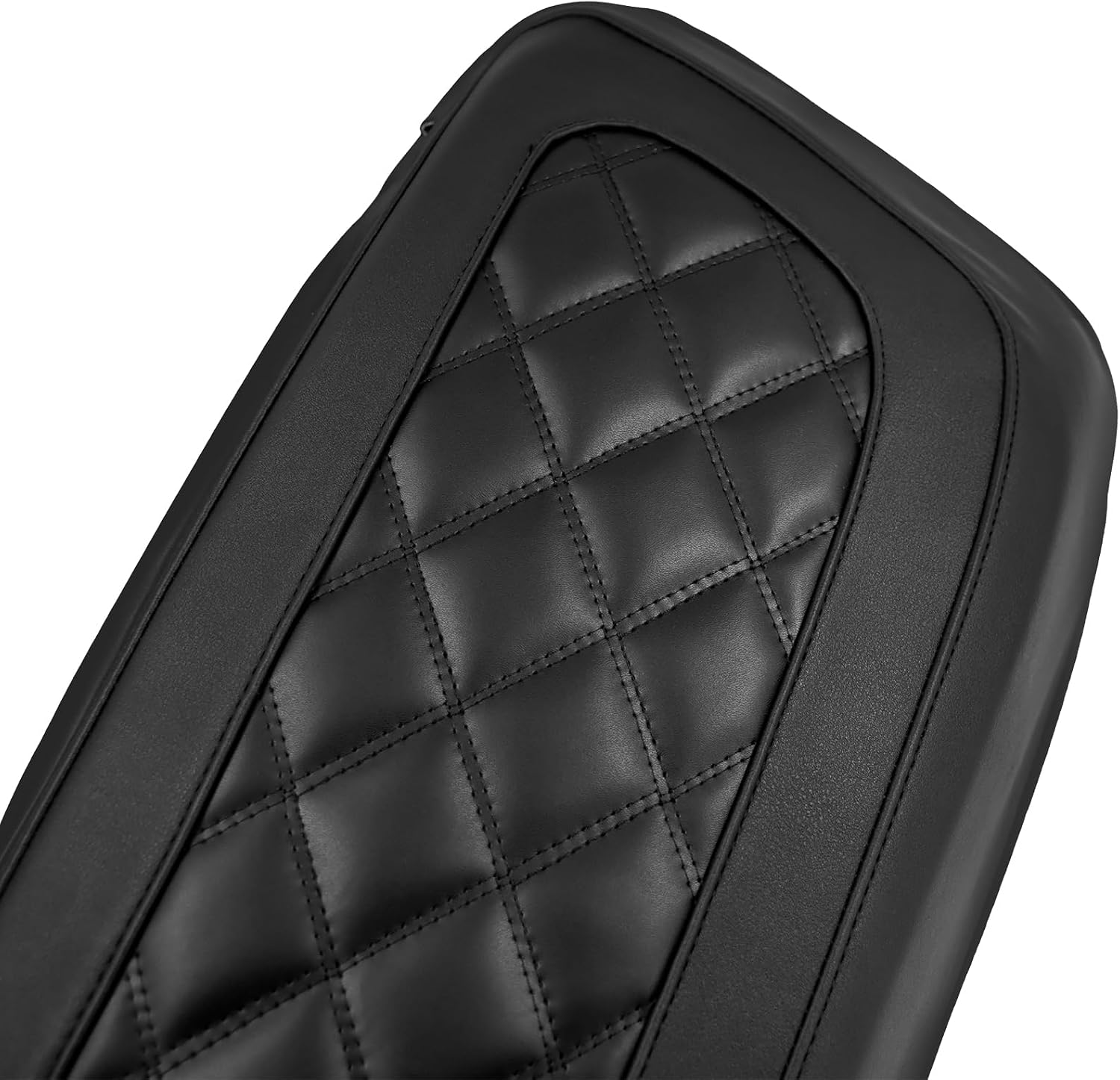 Saddlebag Lid Covers Protective Hard Saddlebag Lid Bra Fit For 2014-2025 Harley Touring Road King Electra Glide Ultra Limited FLHTK FLHXS Tri Glide (Black Stitching)