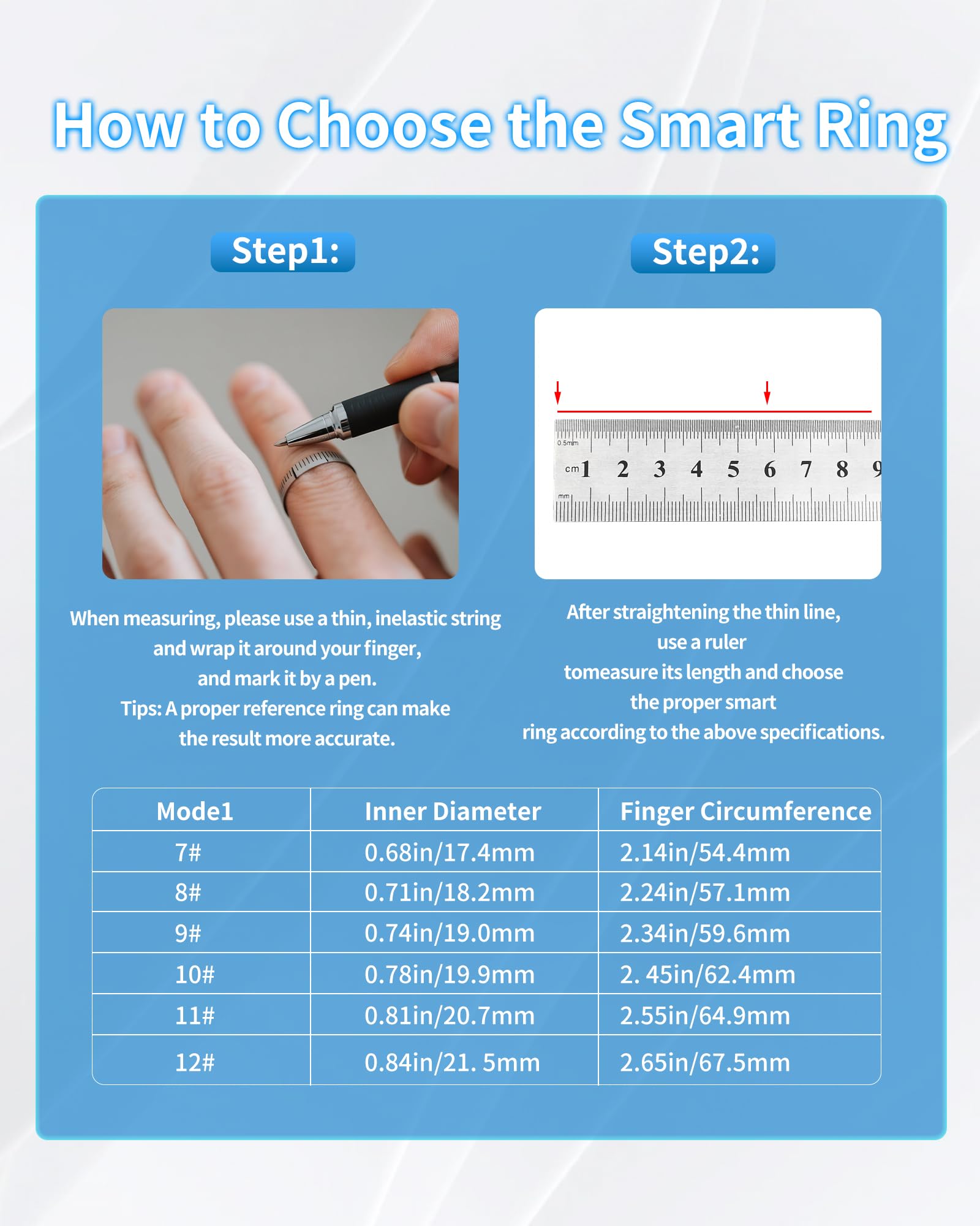 Smart Ring Tracker per donne e uomini, Smart Ring Tracker con ossigeno nel sangue/pressione sanguigna/frequenza cardiaca/monitoraggio del sonno/contapassi/controllo dei gesti/fitness tracker