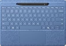Microsoft Surface Pro Flex Keyboard with Slim Pen Bundle, 2-in-1 Alcantara keyboard for Surface Pro Copilot+ (11th Edition), Pro 9 and 8, Windows 11 Copilot+ PC, Sapphire
