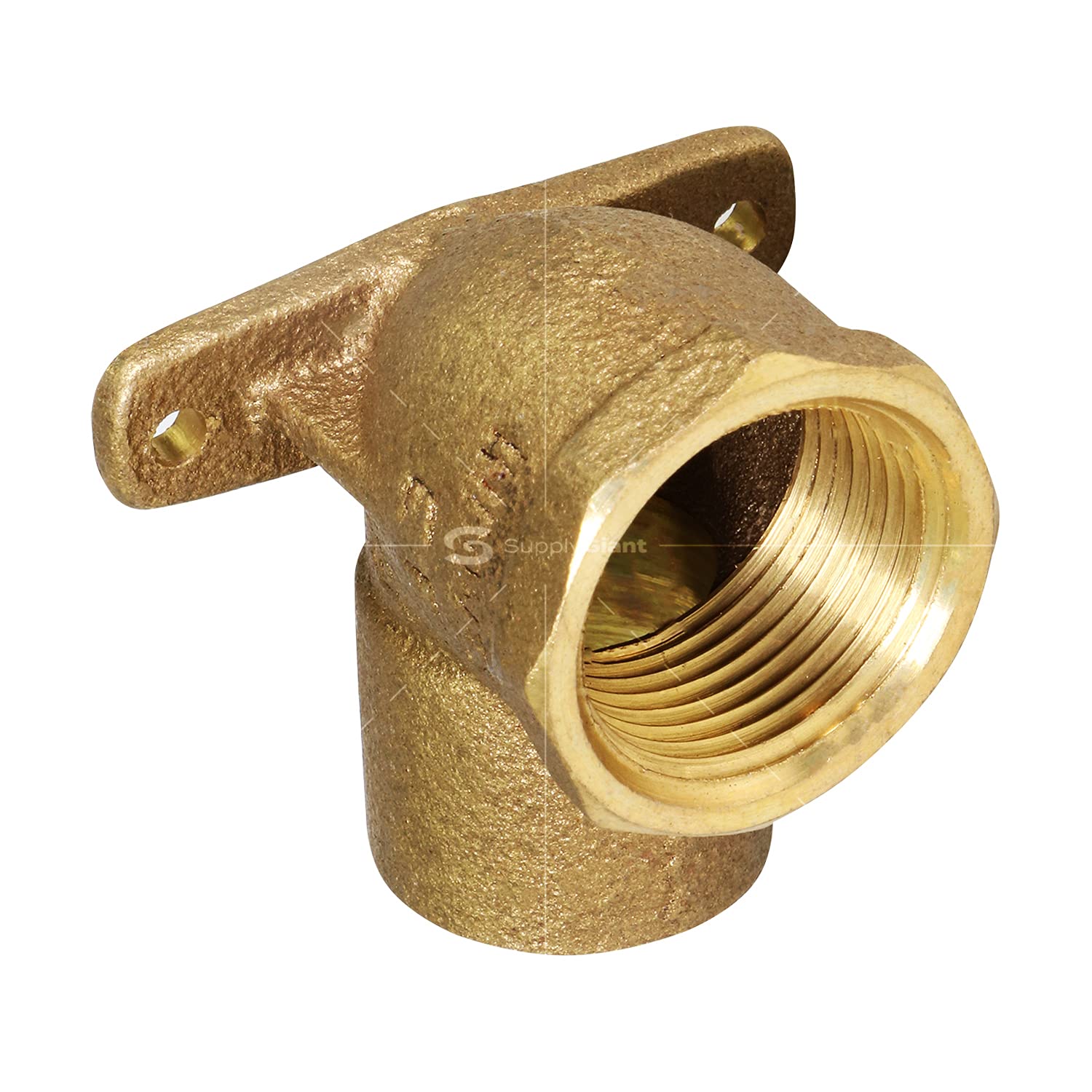 Everflow Supplies CFDL0001-NL - Codo de latón fundido sin plomo, 90 grados, con toma de sudor y conexión roscada hembra