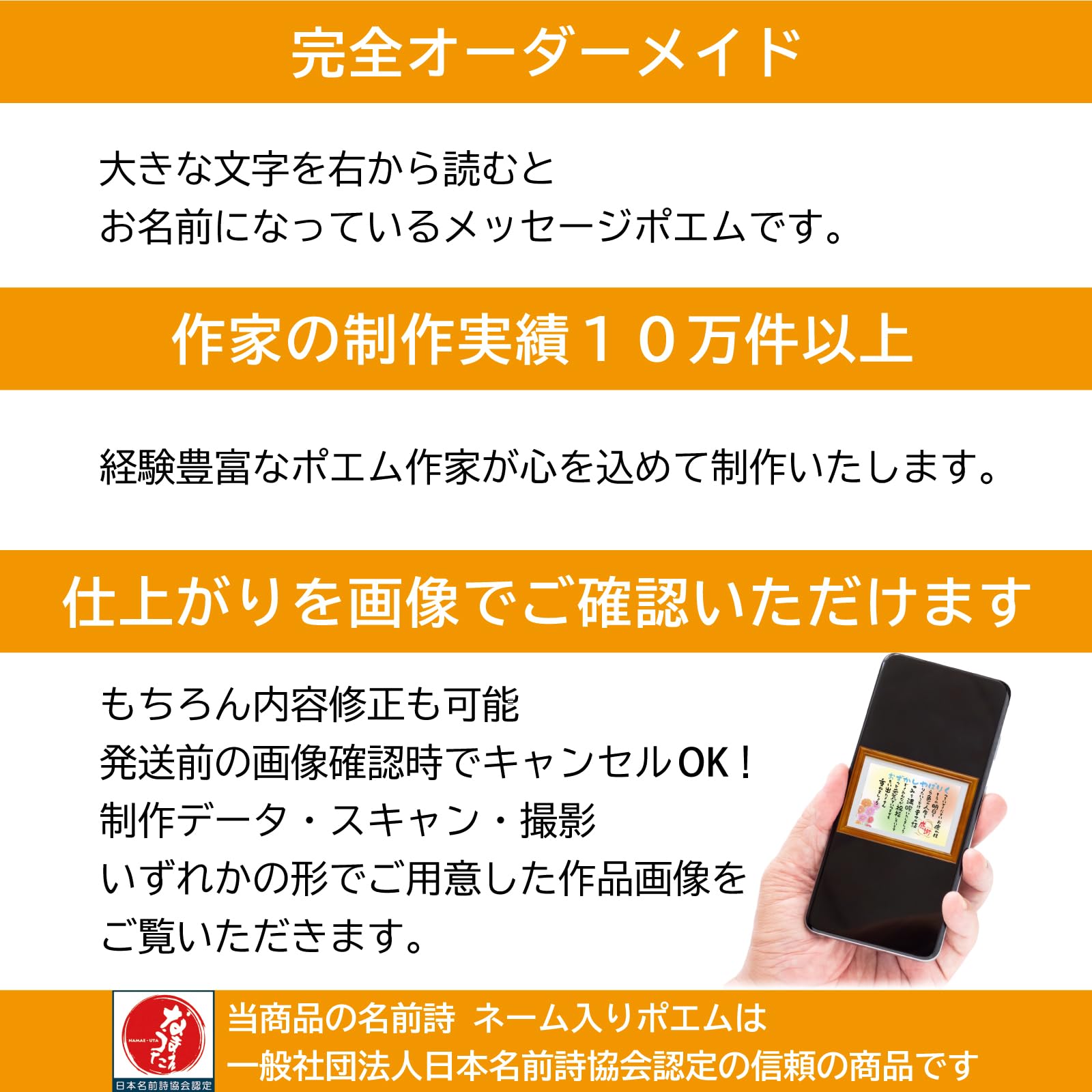 Amazon.co.jp: 名前 ポエム 誕生日プレゼント （Sサイズ 里文字 1人