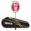 Apacs Attack 66 (35LBS | 5U | Power x Speed Frame System) 30T High Modulus Graphite Badminton Racket with Full Cover | Made in Vietman (Red) gallery image