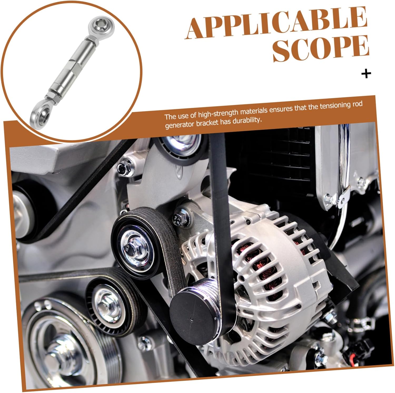 ULTECHNOVO Adjustable Alternator Bracket for Car High-strength Material Easy Installation