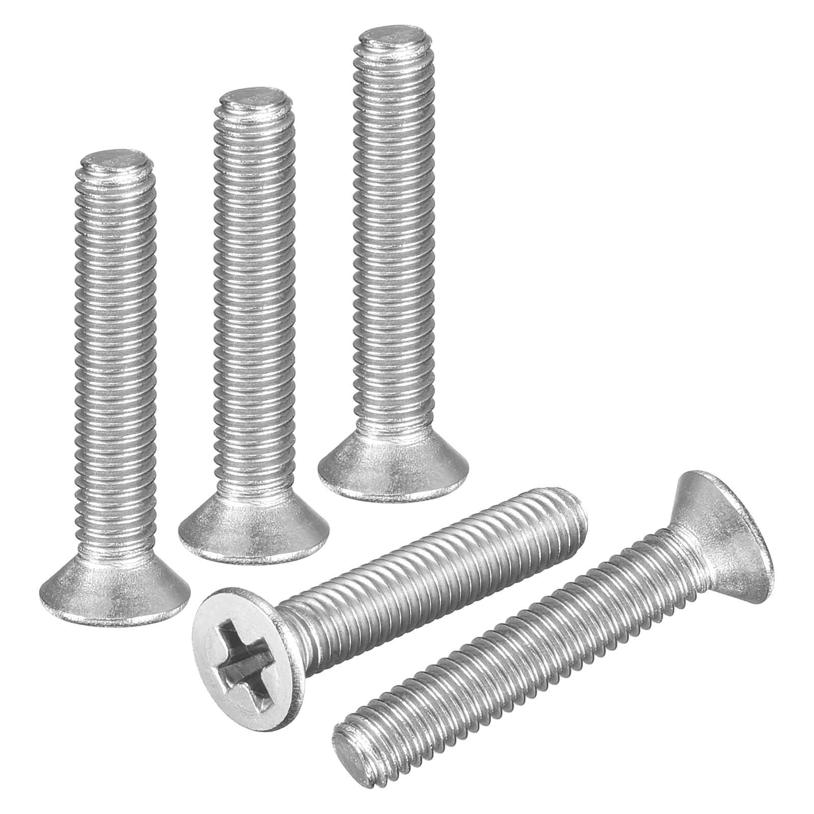 DTGN M2-0.4x14 Flat Head Machine Screws - 100PCS - Good for Electronics and Machinery - 304 Stainless Steel Phillips Countersunk Micro Metric Machine Screw Bolts- Silver โ image 1