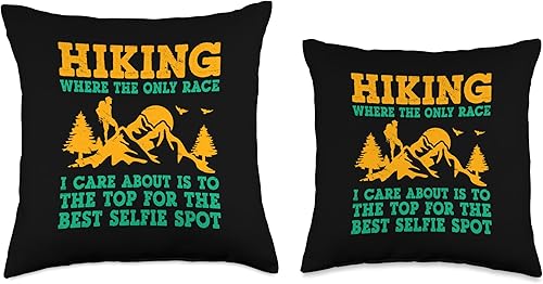 Miniatura 3 de Nature Hiker Mountaineering Hike Outdoor Trekking - Almohada de 16 x 16 pulgadas, multicolor