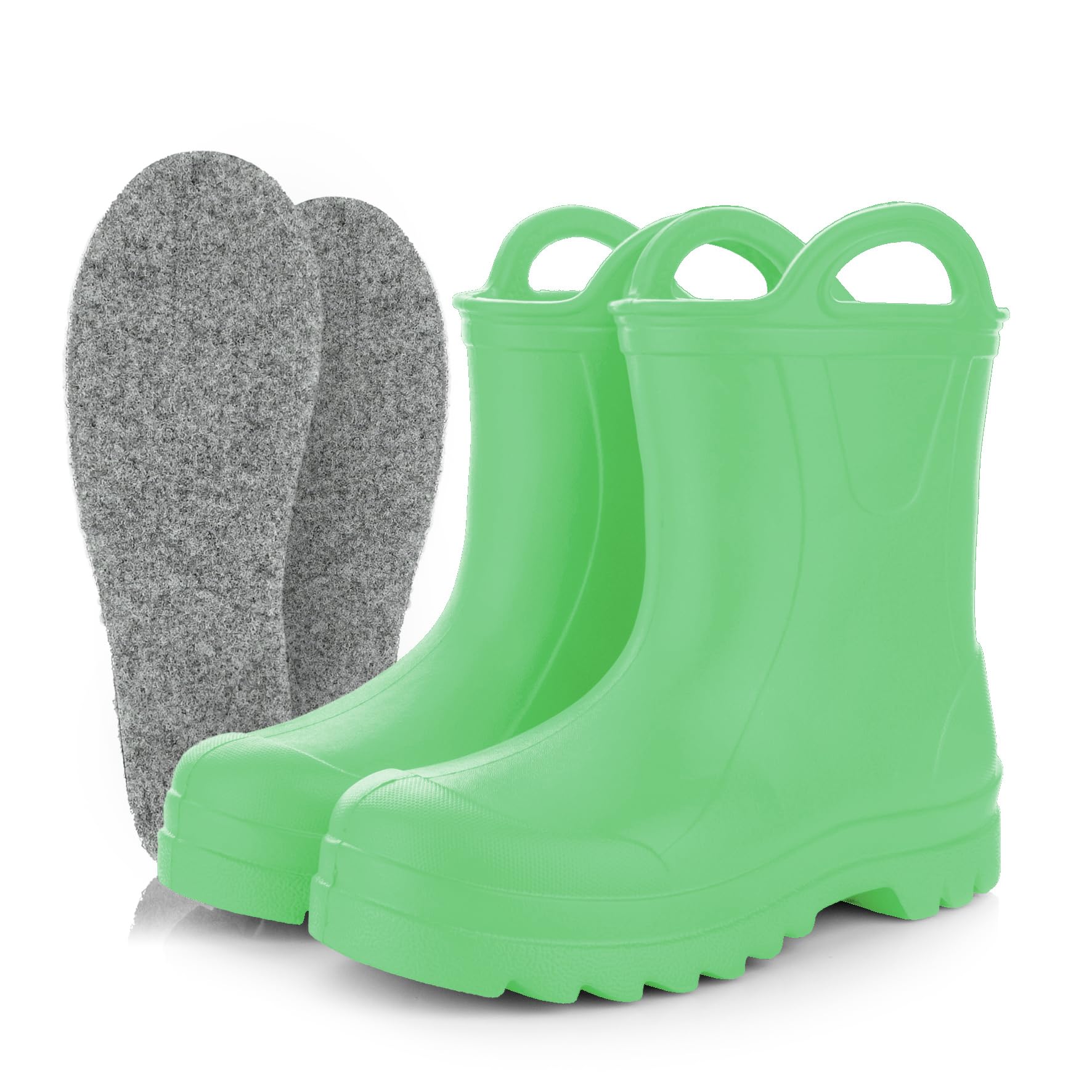 GoSplash Kinder Gummistiefel federleichte und komfortabel Gummistiefel aus EVA-Material für Jungen und Mädchen schön stabil wasserdicht mit Griff für einfaches Anziehen mit rutschfester Sohle