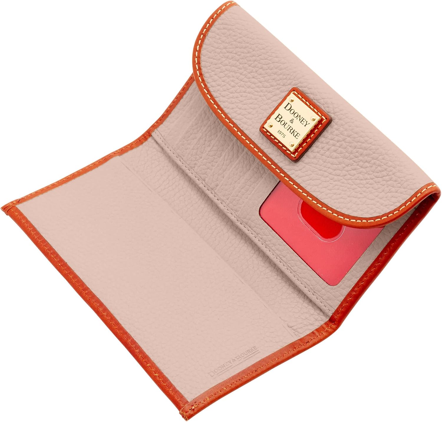 Dooney & Bourke Handbag, Pebble Grain Continental Clutch - Oyster