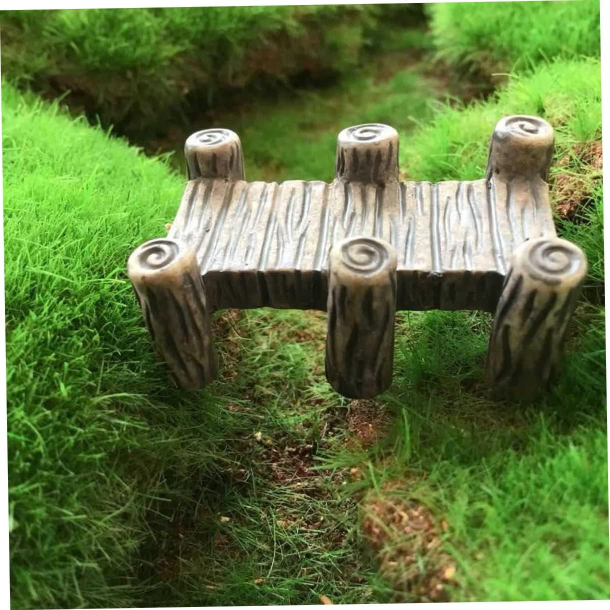 10pcs Retro Wooden Bridge Ornaments for Landscape Adornments Miniature Garden Bridge Decor for Outdoor Garden Decor and DIY Micro Landscaping Projects (1)