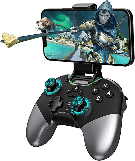 Bluetooth Controller for Switch/PC/iPhone/Android/Apple Arcade MFi Games/TV/Steam, Pro...