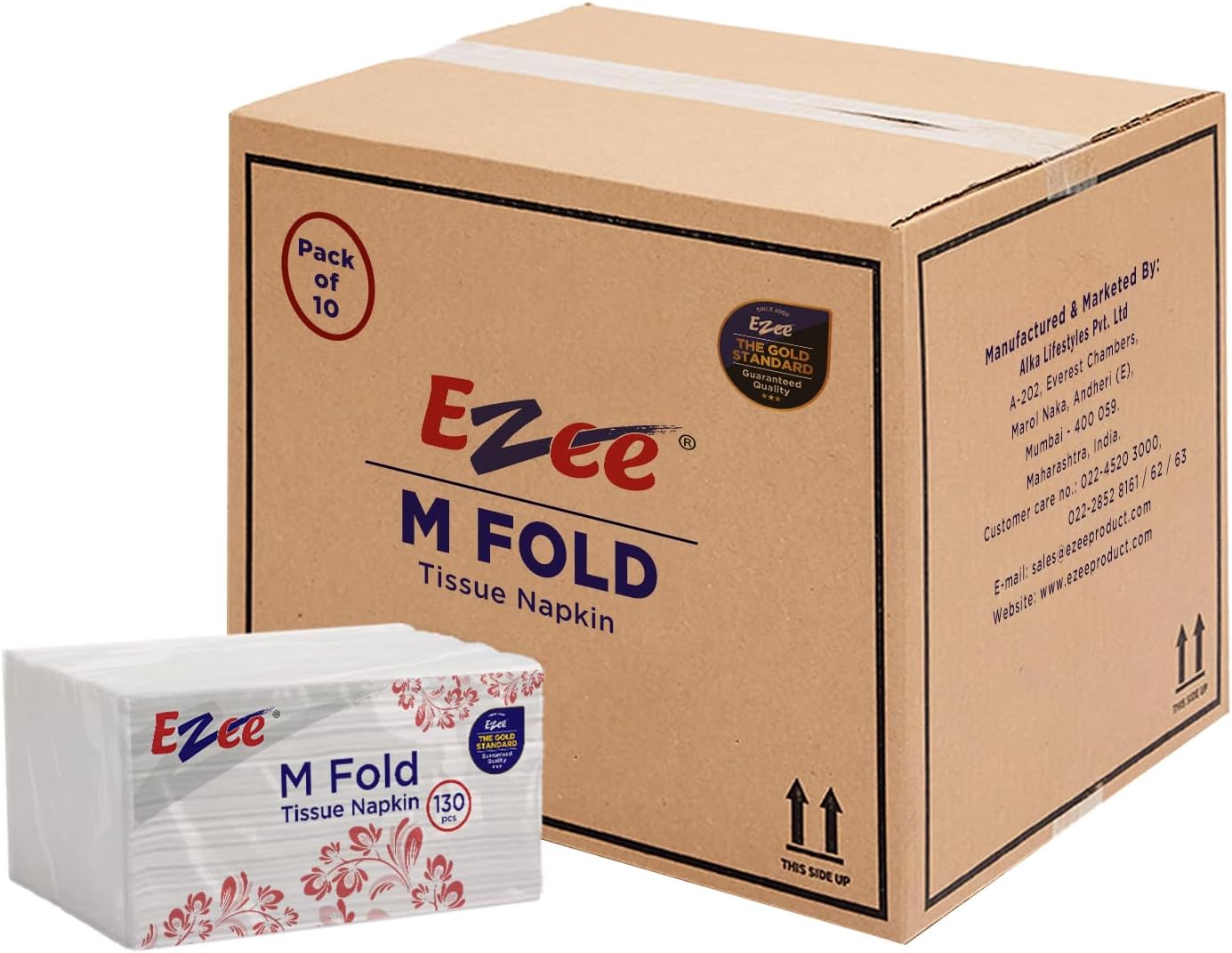 M Fold Tissue Paper,Recycled, High Absorbent - 1300 Pieces