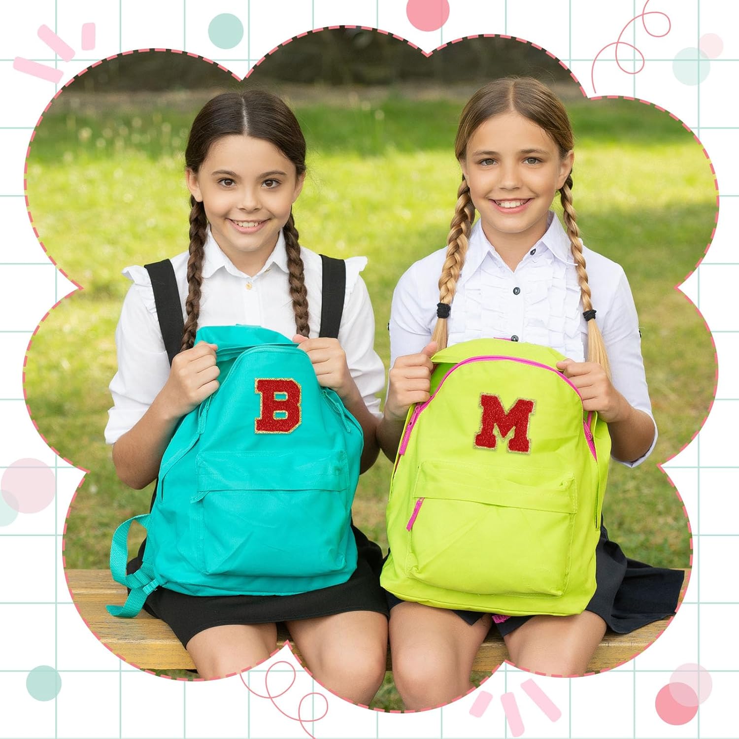 26Pcs Red Chenille Letters A-Z, Self Adhesive Chenille Letter Patches for Fabric Clothing - Image 5