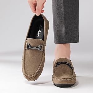 Amazon | [FUSHITON] ローファー メンズ モカシン スリッポン