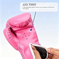 Vista 3 de Kids Boxing Gloves for Kids Boys Girls Youth Age 6-12 Years Training Gloves for Punching Bag Kickboxing Muay Thai Mitts MMA