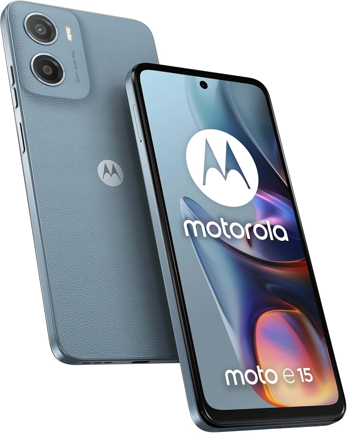 Motorola moto e15 16,9 cm [6.67] Doppia SIM Android 14 Go edition 4G USB tipo-C 2 GB 64 GB 5200 mAh Blu (Smartfon Motorola Moto E15 2/64GB Mist)