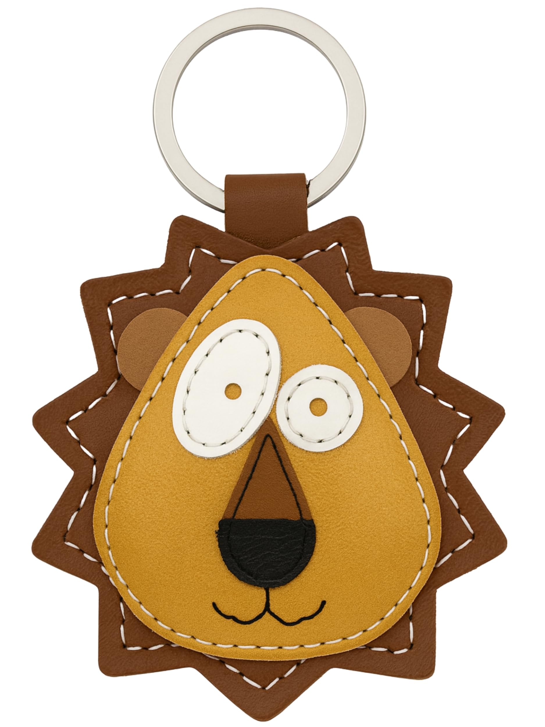 Simaru Portachiavi in vera pelle di alta qualità, realizzato in UE, perfetto per Natale, compleanno, anniversario, trova il tuo animale preferito