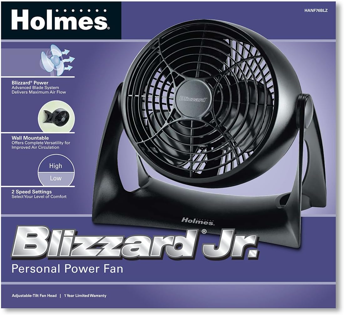 Holmes HANF76BLZ07-UC Blizzard Junior Personal 2 Speed Fan